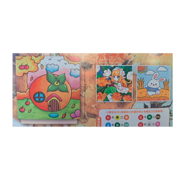 Kit de pintura infantil 3 mini bastidores con pintura y pincel - Image 4