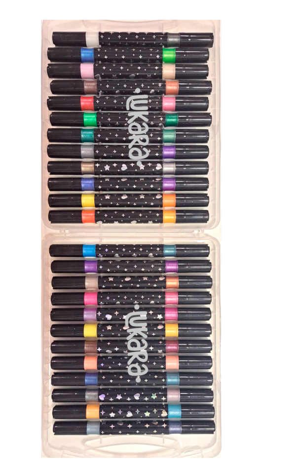 marcadores glitter x24