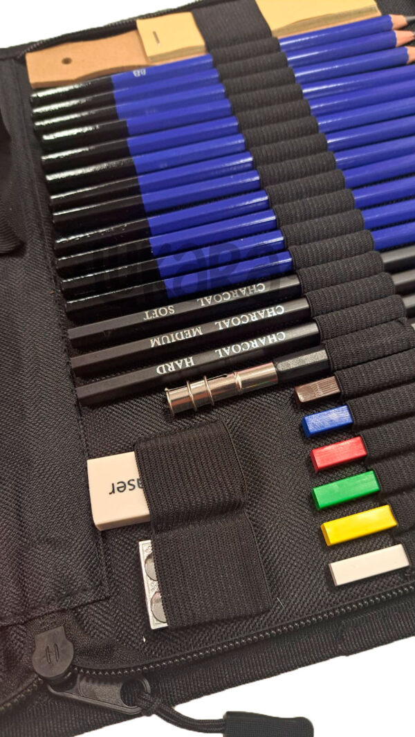 Set De Lapices De Colores Grafito Acuarelable Dibujo Estuche - Image 2
