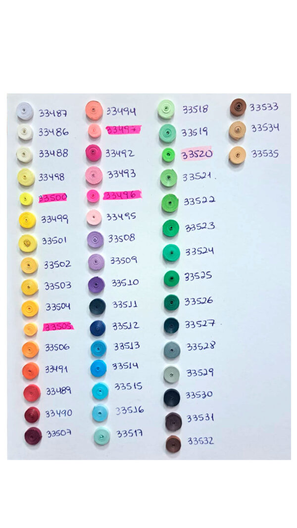 Papel para quilling filigrana 3mm tiras de papel varios colores - Image 2