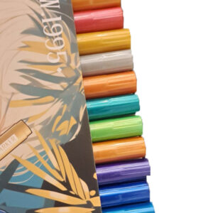 Set x12 marcadores metalizados punta pincel