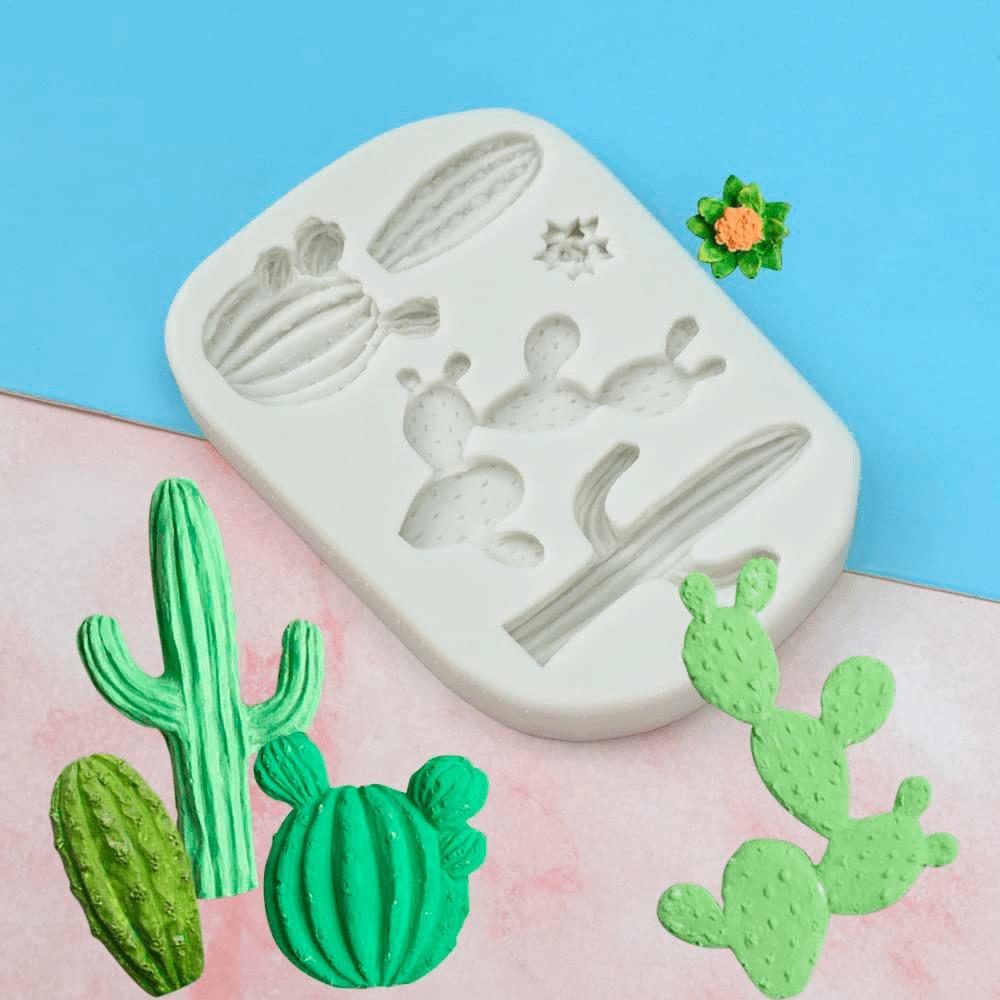 Molde cactus masa porcelana fondant - Image 3